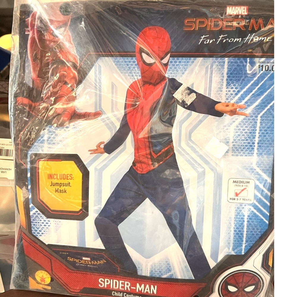 Marvel Spider Man Homecoming Child Halloween Costume Size M 8-10